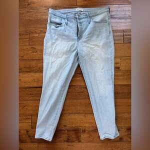 Madewell 9” Mid Rise Skinny Crop Jeans